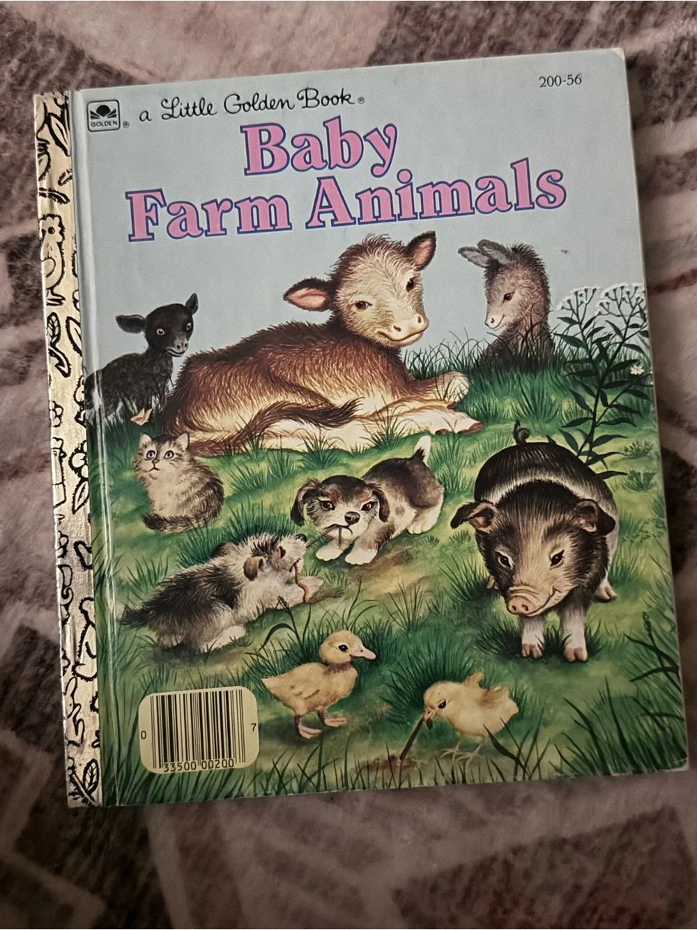 Vintage Little Golden Books Lot of 5 Disney Raggedy Ann Farm Animals 1979–1992